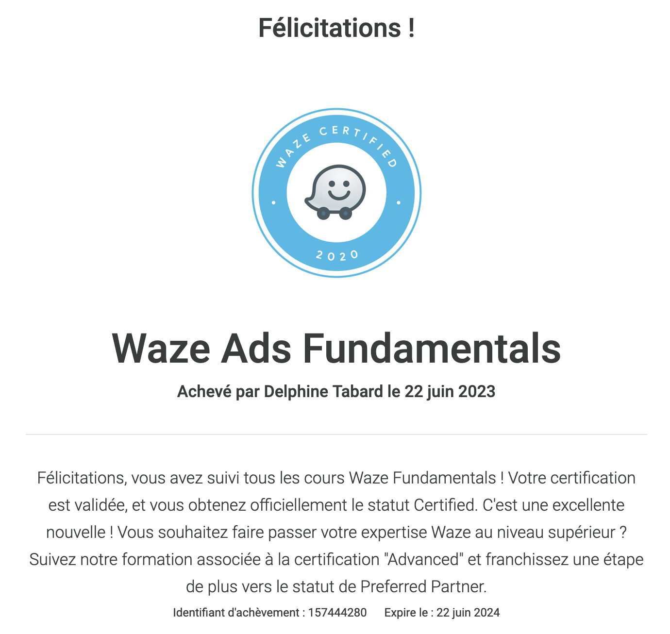 Simplissite obtient la certification Waze