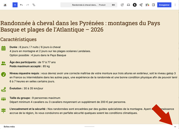 Accéder aux données du produit