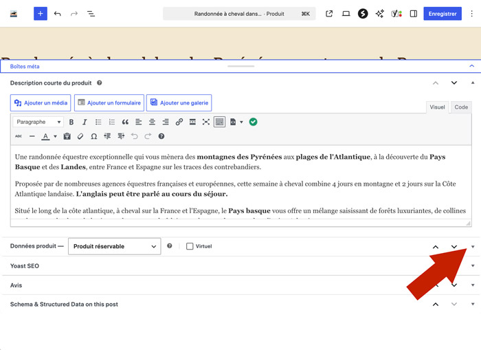 Accéder aux données du produit