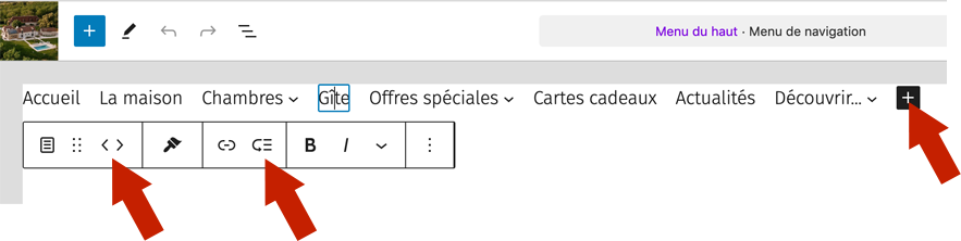 Ajouter un item de menu