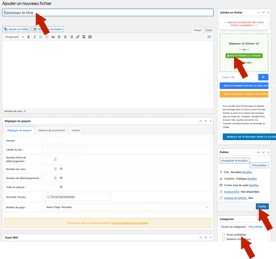Download Manager : Ajouter un nouveau fichier