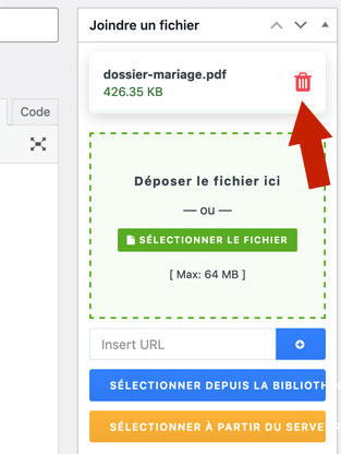 Download Manager : Modifier un fichier
