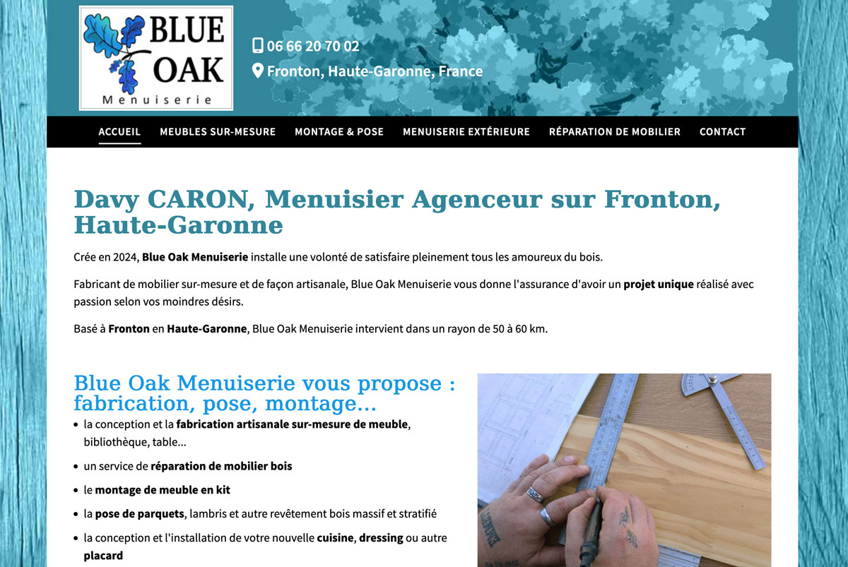 Blue Oak Menuiserie