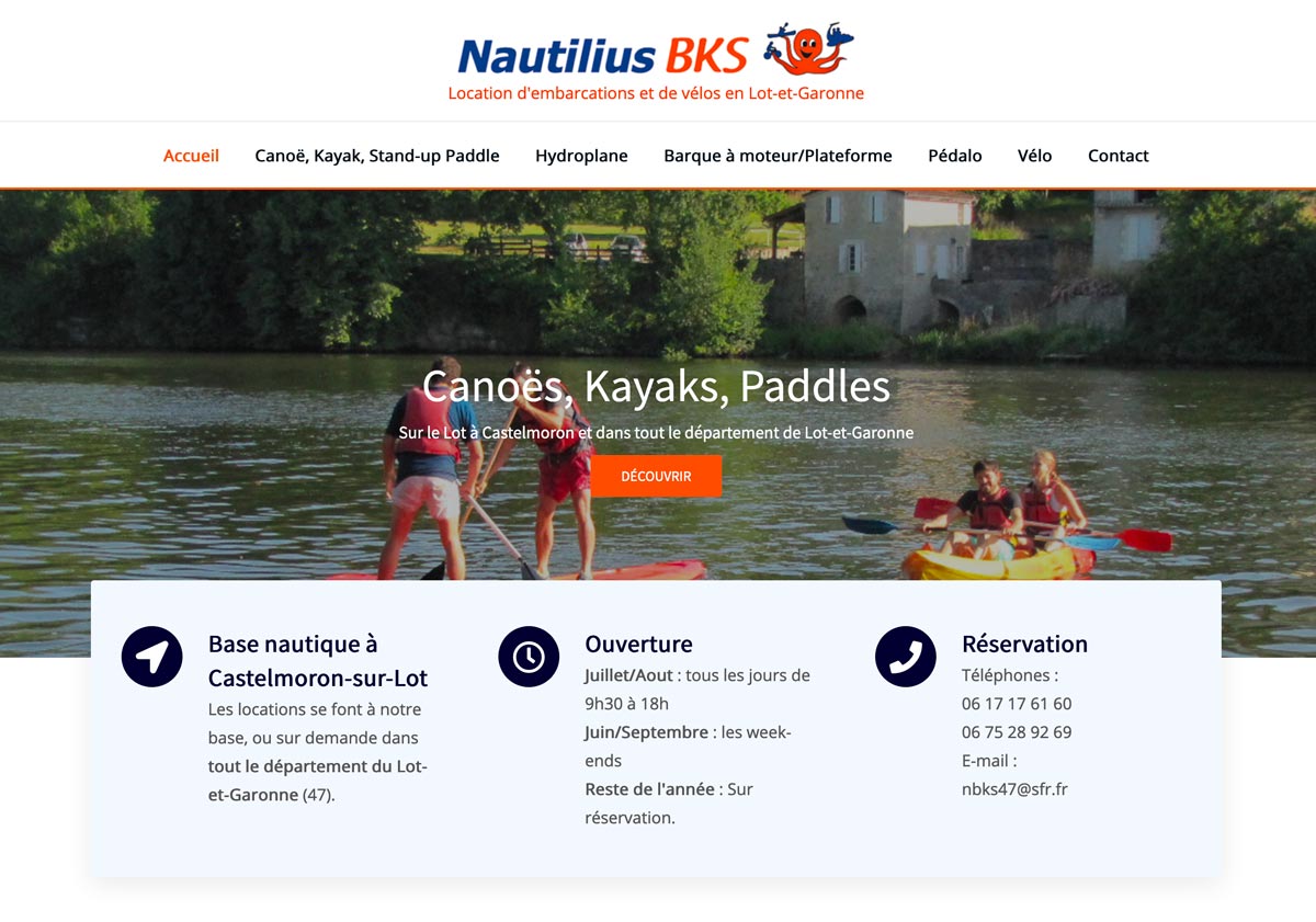 Nautilius-BKS, Loueurs de canoës > www.nautilius-bks.fr