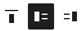Icones Alignement media et texte