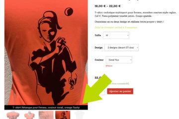 Ajouter une légende à la galerie d'un produit WooCommerce