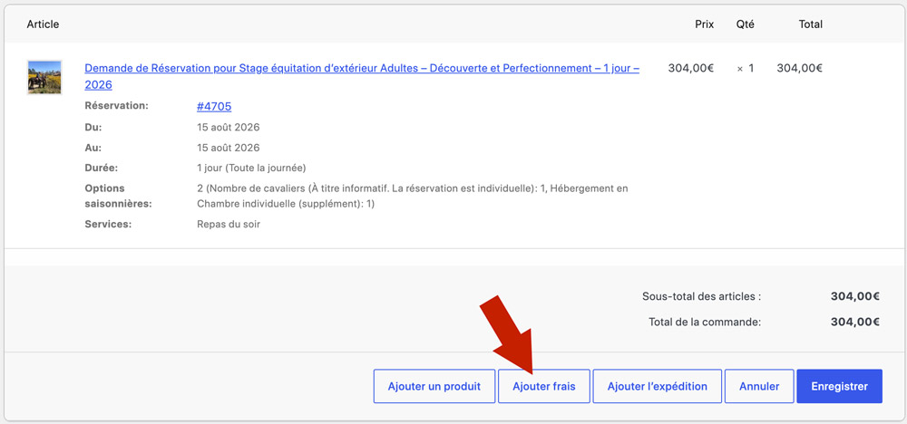 Woocommerce Ajouter des frais à la commande