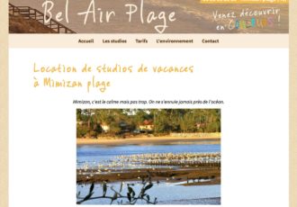 Bel Air Plage, Location de studios à Mimizan (40) > Visitez le site belairplage.com