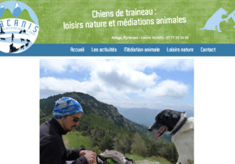 Viacanis, chiens de traîneaux, loisirs et médiation animale > Visitez le site viacanis.fr