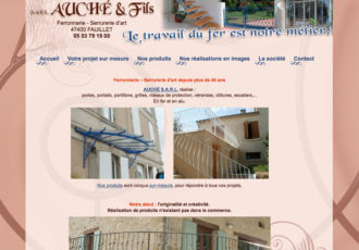 Sarl La Forge d'Auché, Ferronnerie - Serrurerie d’art > www.auche47.fr